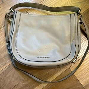 Michael Kors Gray Pebbled Leather Bag